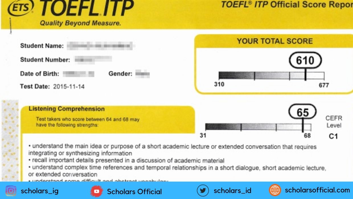 Sertifikat TOEFL Yang Diakui Beasiswa LPDP - Scholars Offici